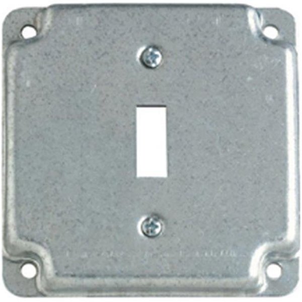 Abb Electrical Box Cover, Square, Steel, Toggle Switch RS9